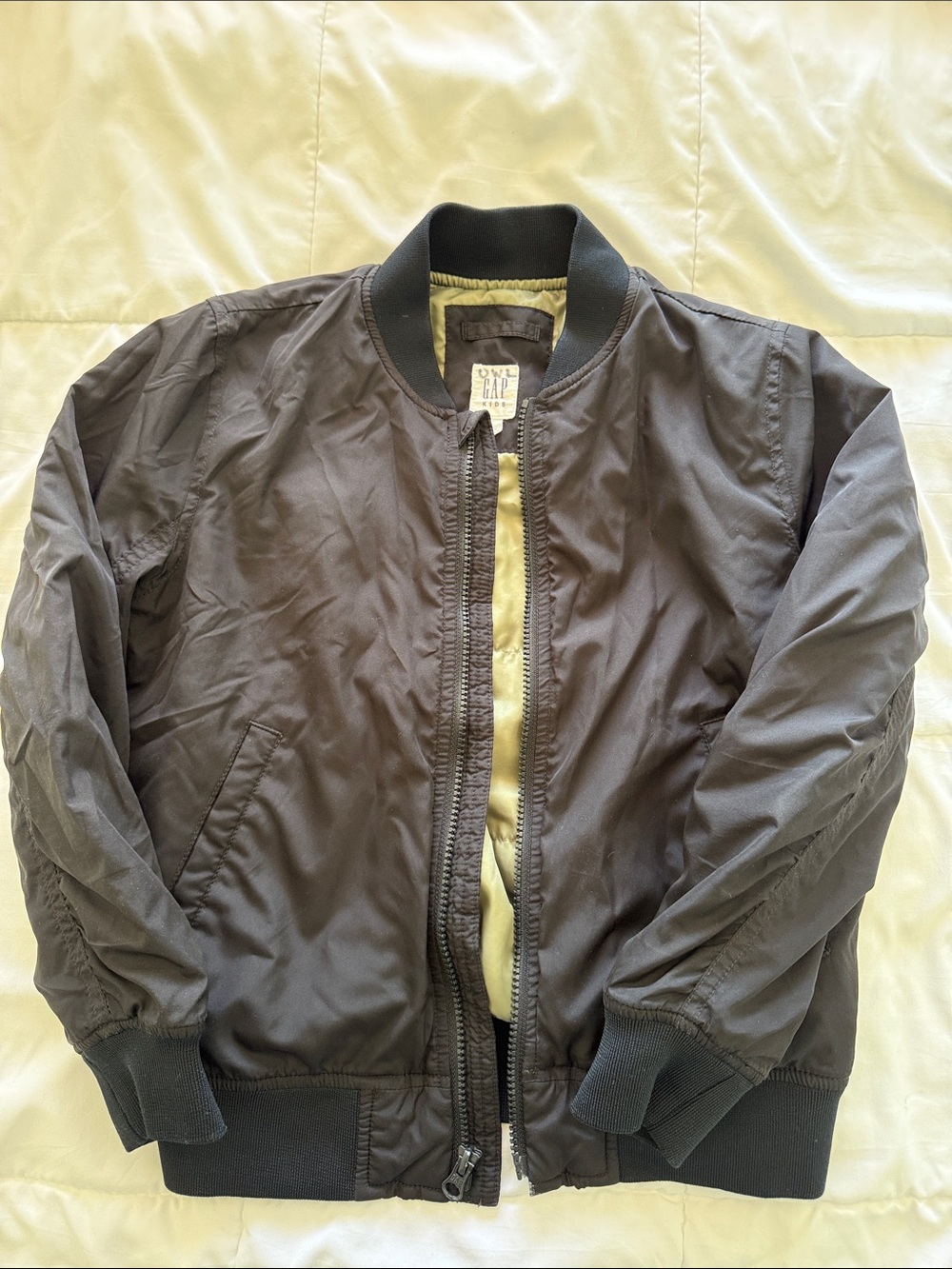 GAP Black Bomber Jacket with Light Lining
